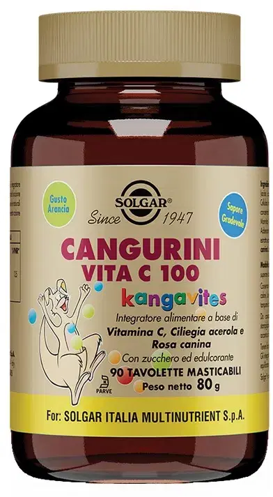 Cangurini Vita C Integratore per Bambini 100mg 90 Compresse