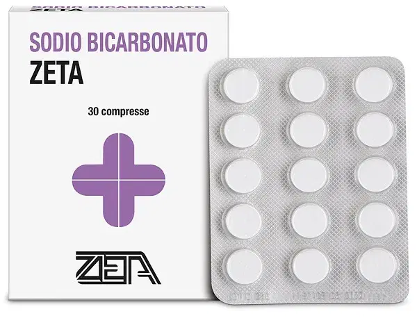 Sodio Bicarbonato Alimentare per Digestione e Cucina 30 Compresse
