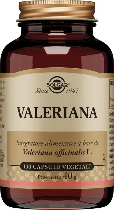 Solgar Valeriana Integratore Rilassante 100 Capsule Vegetali