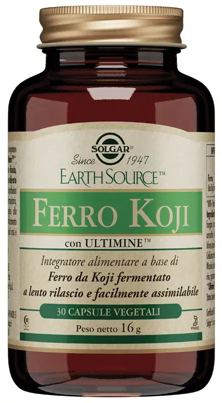 Solgar Ferro Koji Integratore a Base di Ferro 30 Capsule Vegetali