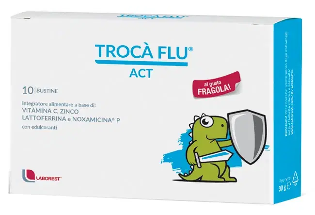 Trocà Flu Act Integratore Per Bambini Per Il Sistema Immunitario 10 Bustine