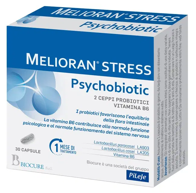 Melioran Integratore per Gestione dello Stress Psico-Fisico 30 Capsule