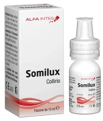 Somilux Collirio Idratante da 10 ml per Alleviare la Secchezza Oculare