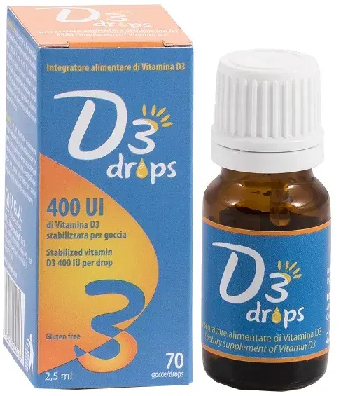 D3 Drops 400 UI Integratore Vitamina D 2,5 ml