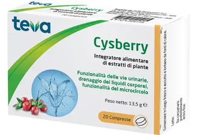 Teva Cysberry Integratore Vie Urinarie e Microcircolo 20 Compresse