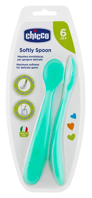 Chicco Cucchiao Silicone Maschile +6m