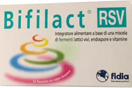 Fidia Bifilact RSV Integratore Alimentare di Fermenti Lattici Vivi 14 Flaconcini