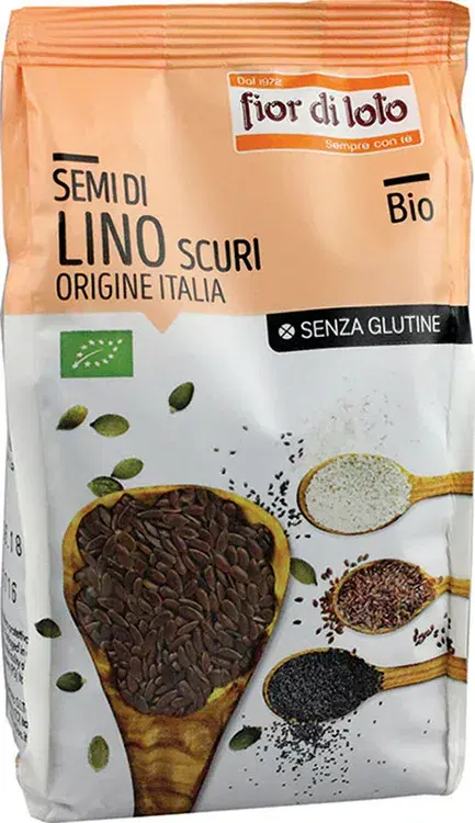 Fior Di Loto Semi Lino Scuri Italia Senza Glutine Bio 400g