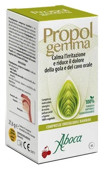 Aboca Linea Dispositivi Medici Cavo Orale Propolgemma Bambini 45 Compresse Oros