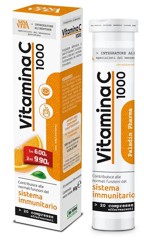 Sanavita Vitamina C Integratore 20 Compresse Effervescenti