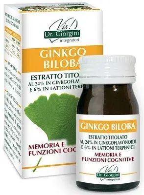 Ginkgo Biloba Estratto Titolato per la Memoria e le Funzioni Cognitive 60 pastig