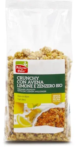 La Finestra sul Cielo Crunchy Avena/Limone/Zenzero Bio 375 g
