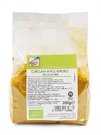 Curcuma Biologica in Polvere per Cucina Salutare 250g