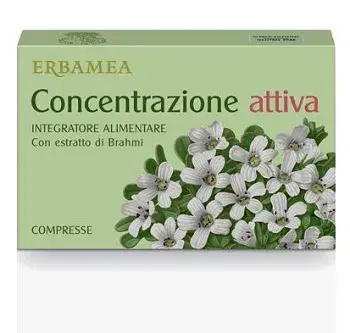 Erbamea Concentrazione Attiva Integratore Memoria Funzioni Cognitive 24Compresse