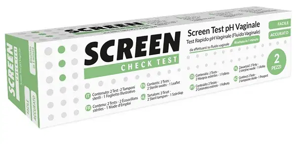 Screen Test pH Vaginale Autodiagnosi Vaginosi Batterica 2 Pezzi