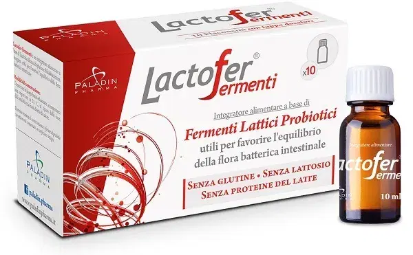 Lactofer Fermenti Integratore Flora Intestinale 10 Flaconcini 10 ml