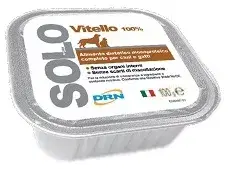 Drn Solo Vitello Alimento Dietetico Monoproteico Umido Per Cani/Gatti 100g