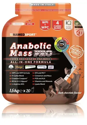 Anabolic Mass Pro Integratore Alimentare Gusto Cioccolato Fondente 1600 g