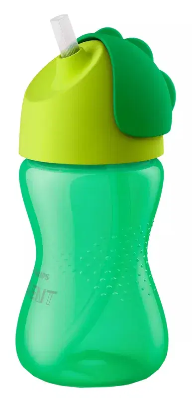 Philips Avent Tazza Colorata Con Cannuccia Flessibile per Maschietto 300 ml