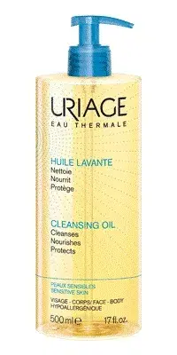 Uriage Huile Lavante Olio Detergente Viso e Corpo per Pelle Sensibile 500 ml