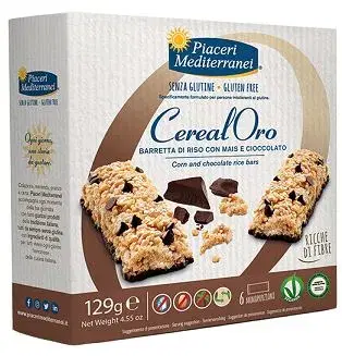 Piaceri Mediterranei Barrette Di Riso Mais E Cioccolato Senza Glutine 129 g