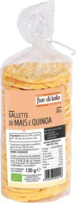 Gallette di Mais e Quinoa Biologiche Senza Glutine