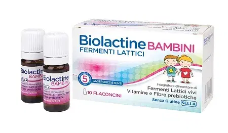 Sella Biolactine Bambini Integratore di Fermenti Lattici 10 Flaconcini da 8ml