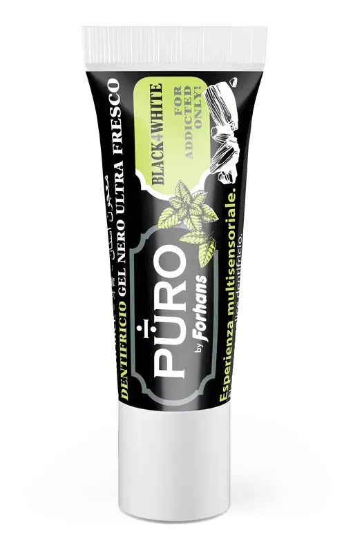 Forhans Black4White Dentifricio Sbiancante per Denti 12 ml