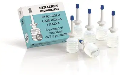 Dynacren AD Microclismi per il Sollievo Intestinale in Cam 6x9g