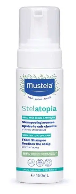 Mustela Stelatopia Shampoo Mousse per Pelle a Tendenza Atopica 150 ml