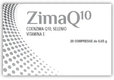 Zimaq10 Integratore Alimentare di Coenzima Q10, Vitamina E, Selenio 20 compresse