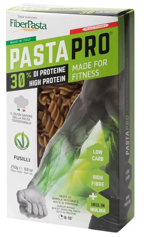 Fiberpasta Fusilli Proteici Ricchi di Fibre 250 g