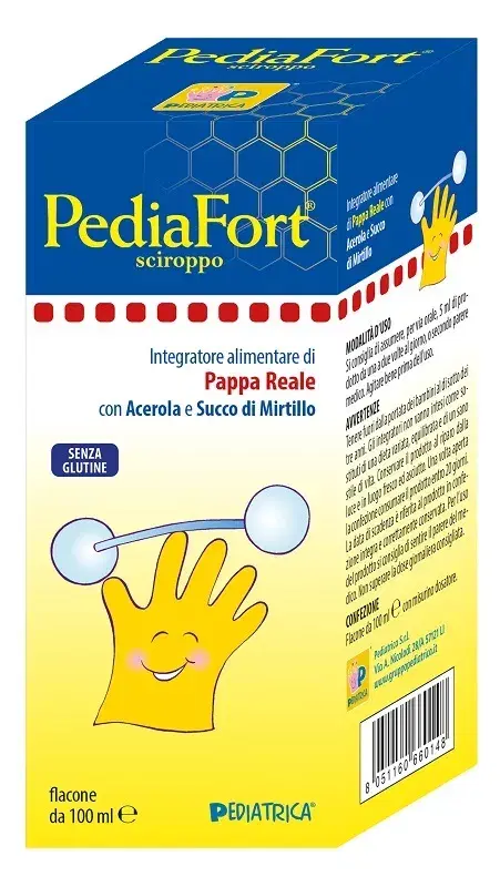 Pediafort Sciroppo Pediatrico per la Tosse e il Benessere Respiratorio 100ml