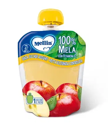 Mellin Pouch Mela 90g 6Mesi+