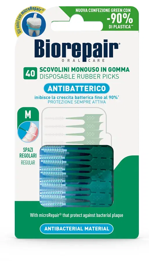 Biorepair Scovolino Gomma Regular 40 Pezzi