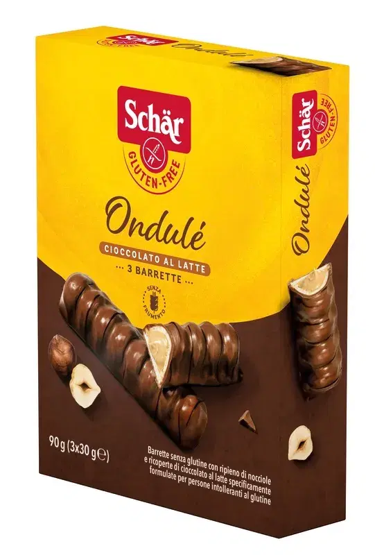 Schar Ondulé Barrette Al Cioccolato Senza Glutine 90 g
