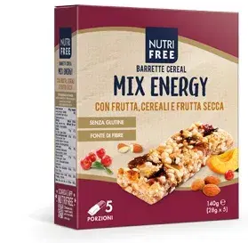 Nutrifree Barrette Cereali con Mandorle e Noci Senza Glutine  28g x 5