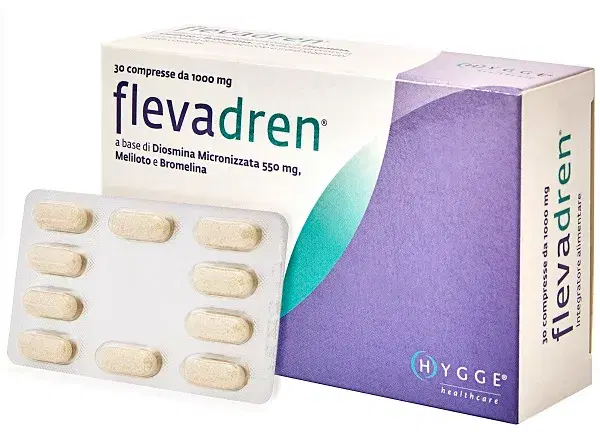 Flevadren Integratore per Circolazione e Gambe Leggere 30 Compresse