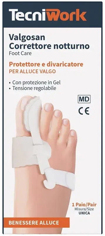 Tecniwork Valgosan Correttore Notturno Per Alluce Valgo Misura Unica 1 Paio