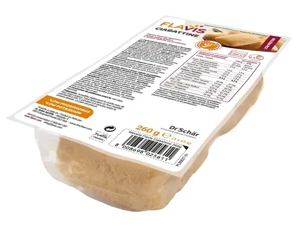 Mevalia Flavis Ciabattine Panini Bianchi Aproteici 260 g