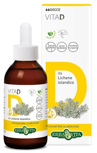 Erba Vita Vita D Integratore per il Sistema Immunitario in Gocce 50 ml