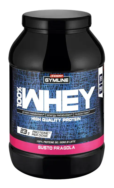 Enervit Gymline Muscle 100% Whey Protein Concentrate Fragola Integratore Proteic