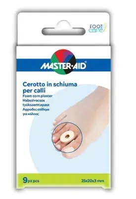 Master-aid Protezione In Schiuma Cerotto Calli Spessore 3mm 9 Pezzi