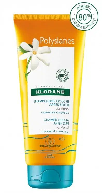 Klorane Polysianes Shampoo Doccia Doposole al Monoi Corpo e Capelli 200ml