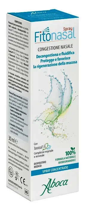 Aboca Fitonasal Spray Concentrato Decongestionante e Fluidificante 30 ml