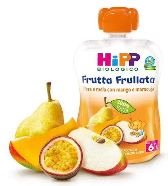 Omogeneizzato di Frutta Hipp Frullato con Pera, Mela e Mango