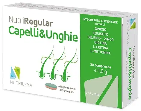 NutriRegular Capelli Integratore per Salute dei Capelli 30 Compresse
