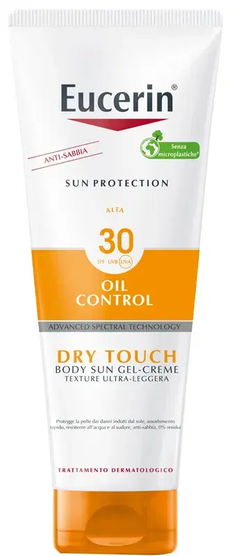 Eucerin Sun Dry Touch Gel Creme Protezione Alta per il Corpo Spf30 200 ml
