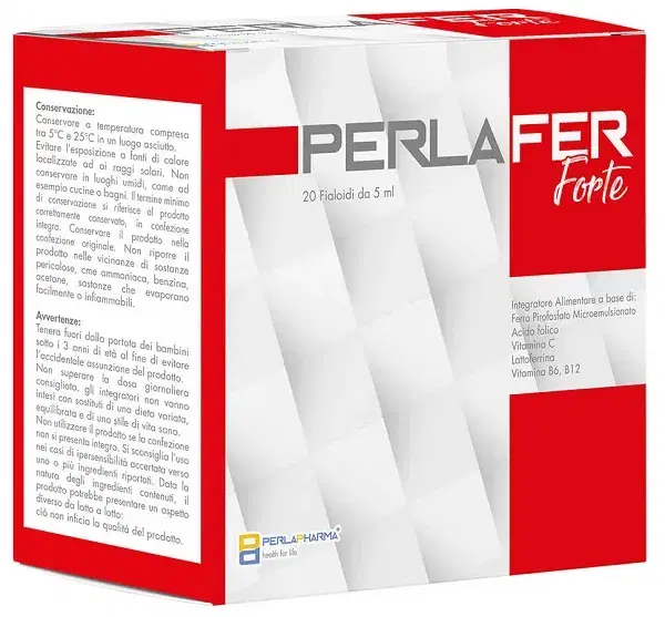 Perlafer Forte Integratore di Ferro in Fiale 5ml
