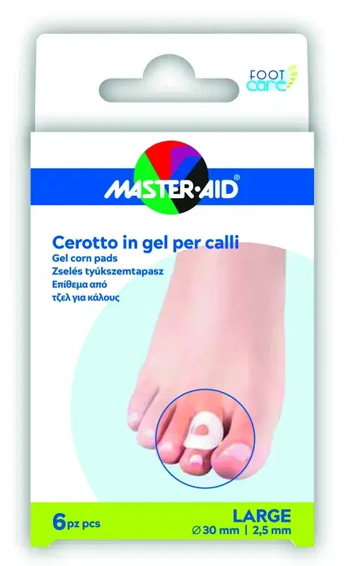 Master Aid Foot Care Cerotto Gel Calli Taglia Large 6 Pezzi